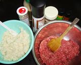 ノンオイル煮込みハンバーグ作り方1写真