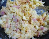 キムチチーズとベーコンのじゃがいも餅作り方4写真
