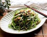 水菜とえのきの胡麻塩昆布サラダ作り方7写真