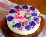 春を呼ぶ♪お花のヨーグルトムースケーキ作り方26写真