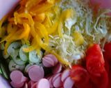 パスタでボリュームシンプルサラダ♪作り方3写真