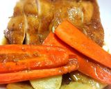蜂蜜バター☆根菜とチキンのオーブン焼き作り方5写真