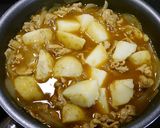 簡単！蕎麦屋のカレー風味☆春の肉じゃが作り方5写真