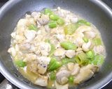 簡単！チキンとスナップエンドウの花椒味噌作り方3写真