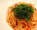 桜海老と大葉のパスタ作り方4写真