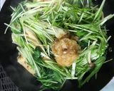 鶏むね肉と水菜のおろしぽん酢炒め作り方7写真