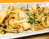 鶏むね肉と水菜のおろしぽん酢炒め作り方8写真