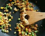 本日の朝 カレーピラフ作り方3写真