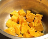 【うす塩そぼろ】で　南瓜のそぼろ煮作り方1写真