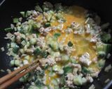 豚ひき肉とキュウ玉炒め作り方4写真