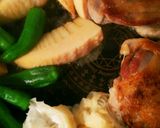鶏もも肉と筍の春のピリ辛照り焼き丼作り方11写真