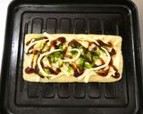 サクッとろ～り！油揚げピザ（お好み焼き）作り方4写真