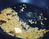 挽き割り大豆の和風ペペロンチーノ作り方3写真