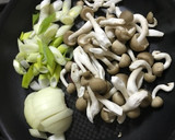 しめじと長ねぎの和風スパゲティ作り方1写真