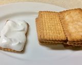 材料2つだけ☆ココナッツサブレdeケーキ作り方2写真