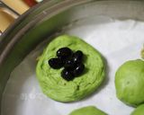 フライパンでちぎりパン☆抹茶とくるみで作り方3写真