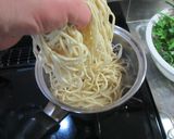 最西のヨモギ乗せヤギ汁そば作り方13写真