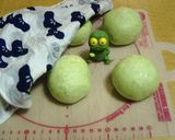 春を食べよう♪白玉あん入りヨモギパン作り方8写真