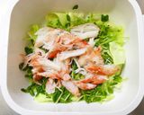 レンジ☆春キャベツ･豆苗･カニカマサラダ作り方3写真