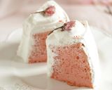 * 春の香り ♡ 桜のシフォンケーキ♪作り方16写真