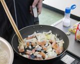 淡路島サクラマスと春キャベツのパスタ作り方5写真