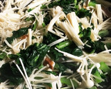 大根の葉とえのき茸の炒め物 塩麹入り！作り方2写真