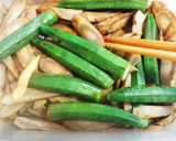 簡単副菜☆ごぼうとオクラの胡麻あえ作り方7写真