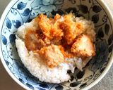 電子レンジ✿唐揚げ卵あんかけ丼作り方7写真