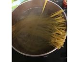 ポロ葱と鯵のパスタ作り方5写真
