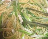 ポロ葱と鯵のパスタ作り方6写真