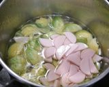簡単！芽キャベツのお味噌汁作り方3写真