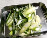 牛そぼろとたっぷりネギの甘辛パスタ作り方1写真