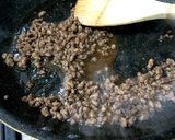 牛そぼろとたっぷりネギの甘辛パスタ作り方4写真