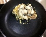 オイルパスタ(菜の花／牡蠣／乾燥エビ)作り方5写真