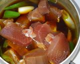 簡単おつまみにも✤マグロと長ネギの煮物❁作り方2写真