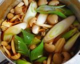 ヘルシー✾鶏ささみと長ネギ しめじの煮物作り方3写真