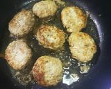れんこんきんぴらで☆照焼きハンバーグ作り方6写真