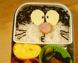 超簡単キャラ弁!ふりかけでドラえもん弁当作り方4写真