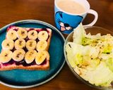 朝飯(・ω・)ドレッシングとバナナパン作り方3写真
