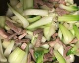 青梗菜と豚肉の炒め物作り方6写真