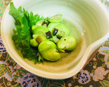 塩酒粕万能ネギ油で旨♪そら豆のおつまみ作り方3写真
