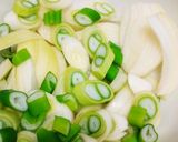 豚こまの味噌ニンニクしょうが丼作り方1写真