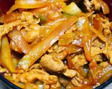 豚こまの味噌ニンニクしょうが丼作り方5写真