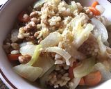 コーンスープの素で納豆ピラフ作り方6写真