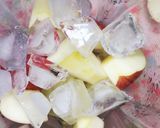 文旦とりんごと甘酒のスムージー作り方1写真