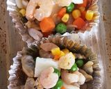 お弁当にシーフードミックスマヨネーズ焼き作り方2写真