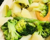 ゆるグラ☆ソーセージ＆温野菜のグラタン作り方1写真