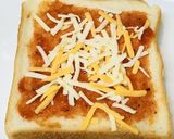 ピザ風☆ソーセージ＆きのこバタートースト作り方1写真