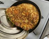 芽キャベツのスパニッシュオムレツ作り方6写真