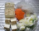 ■焼き豆腐としらたきのお味噌汁■作り方1写真